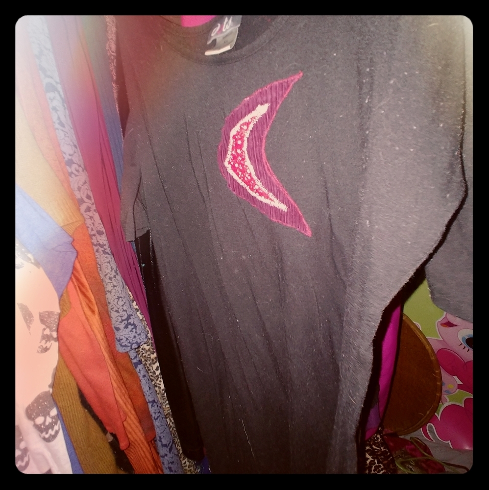 Dots XL dress with hand sewn Moon. 🌙